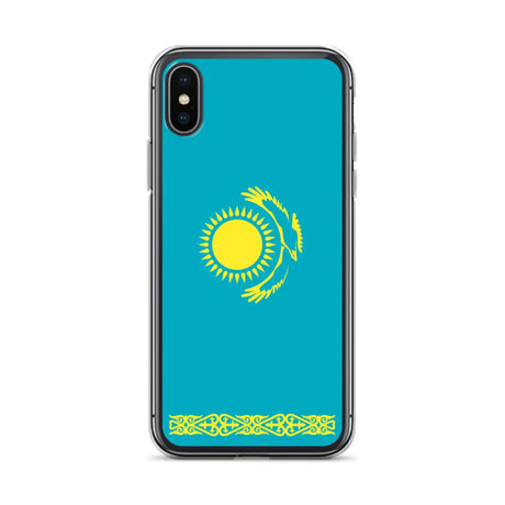 Coque iphone drapeau kazakhstan souple antichoc transparente
