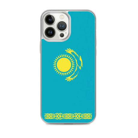 Coque iphone drapeau kazakhstan souple antichoc transparente