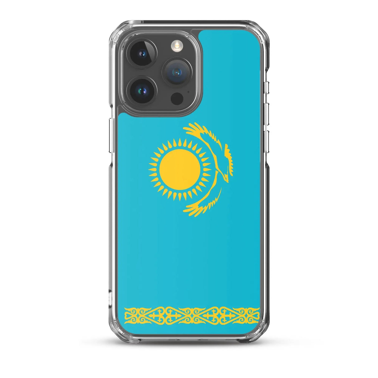 Coque iphone drapeau kazakhstan souple résistante antichoc