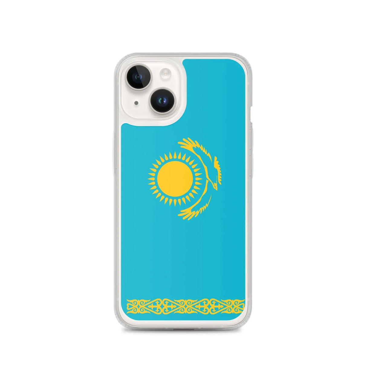 Coque iphone drapeau kazakhstan souple résistante antichoc