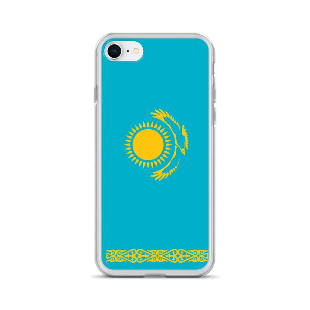 Coque iphone drapeau kazakhstan souple résistante antichoc