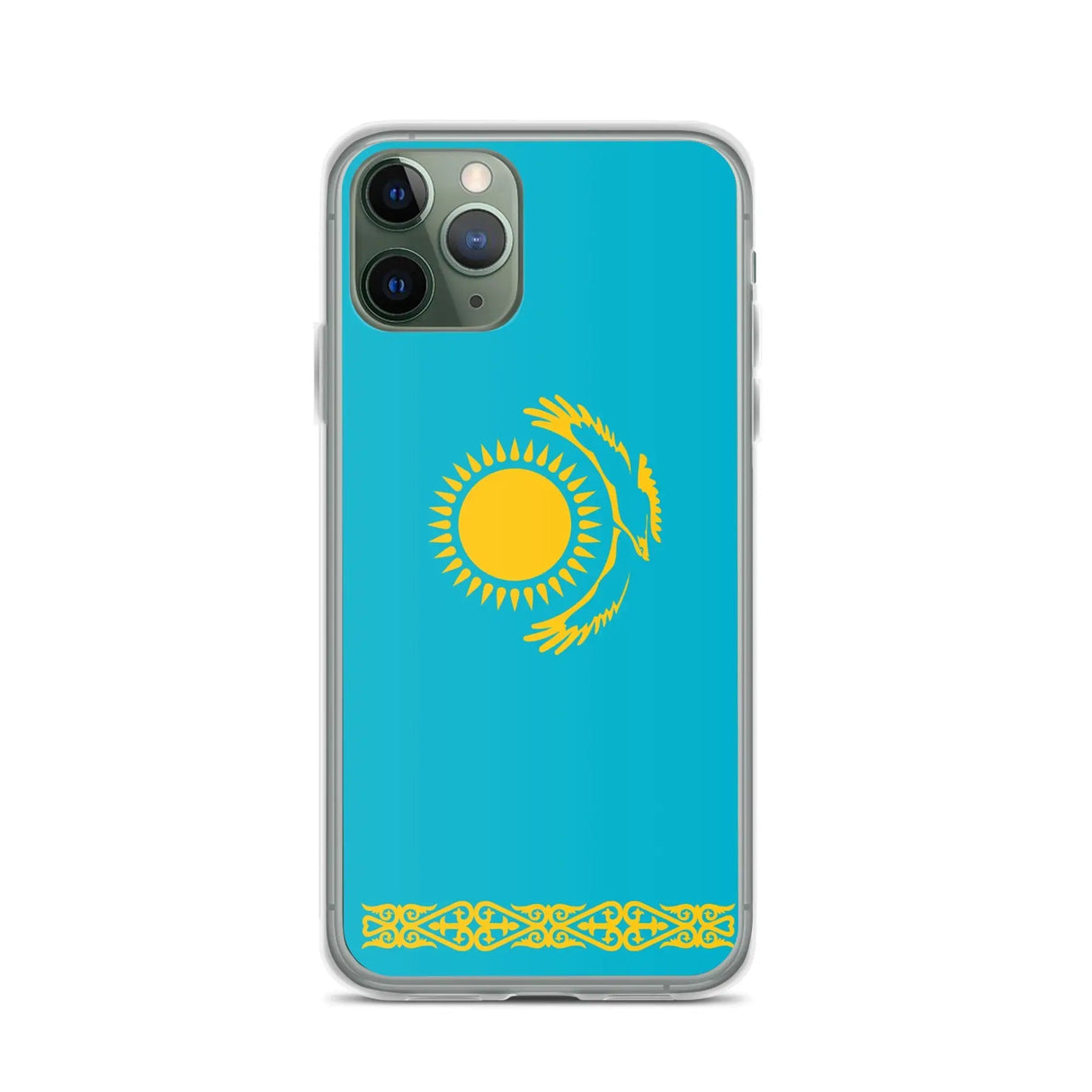 Coque iphone drapeau kazakhstan souple résistante antichoc