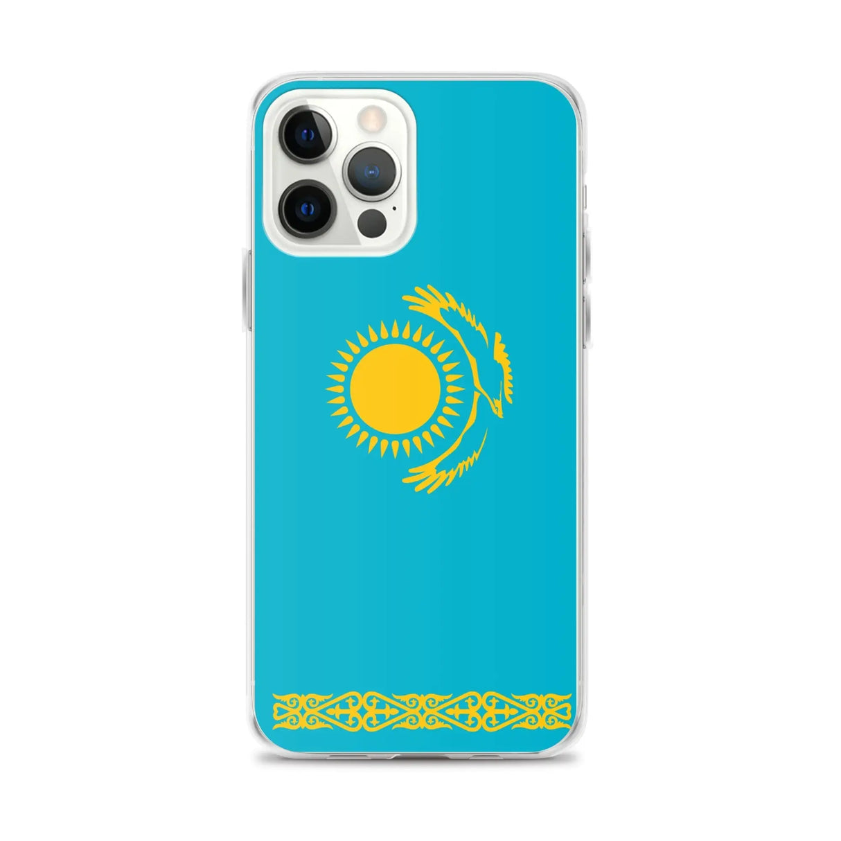 Coque iphone drapeau kazakhstan souple résistante antichoc