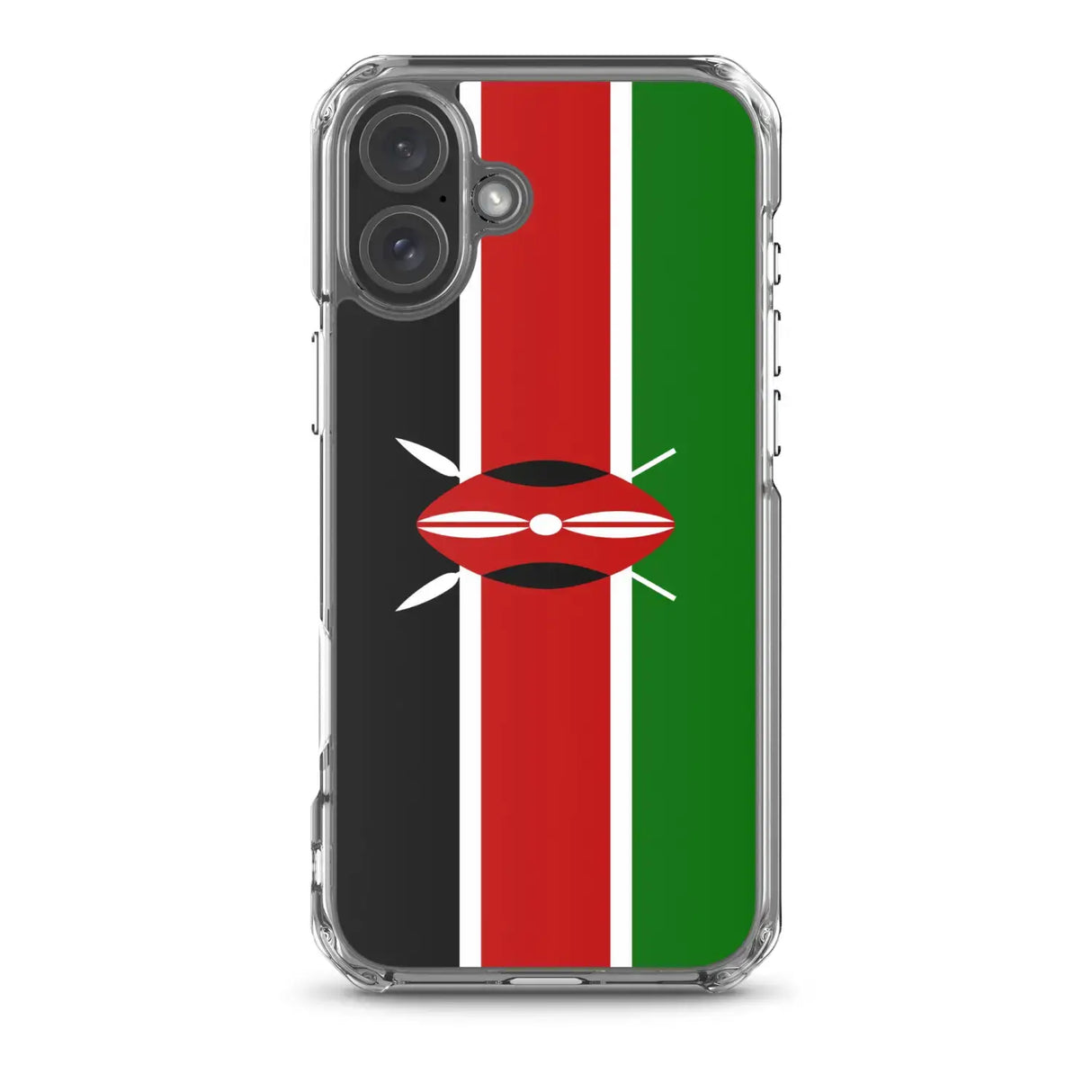 Coque iphone drapeau kenya souple antichoc transparente