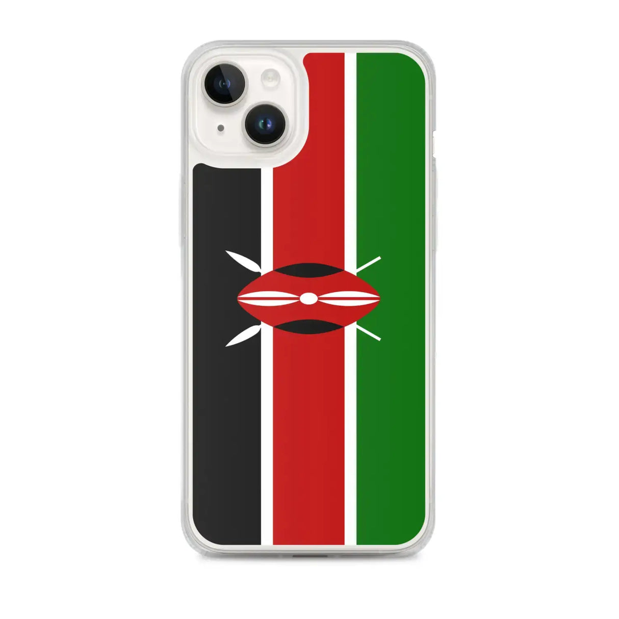 Coque iphone drapeau kenya souple antichoc transparente