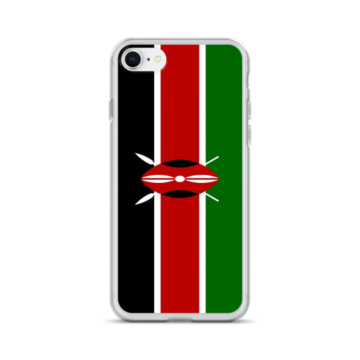 Coque iphone drapeau kenya souple antichoc transparente