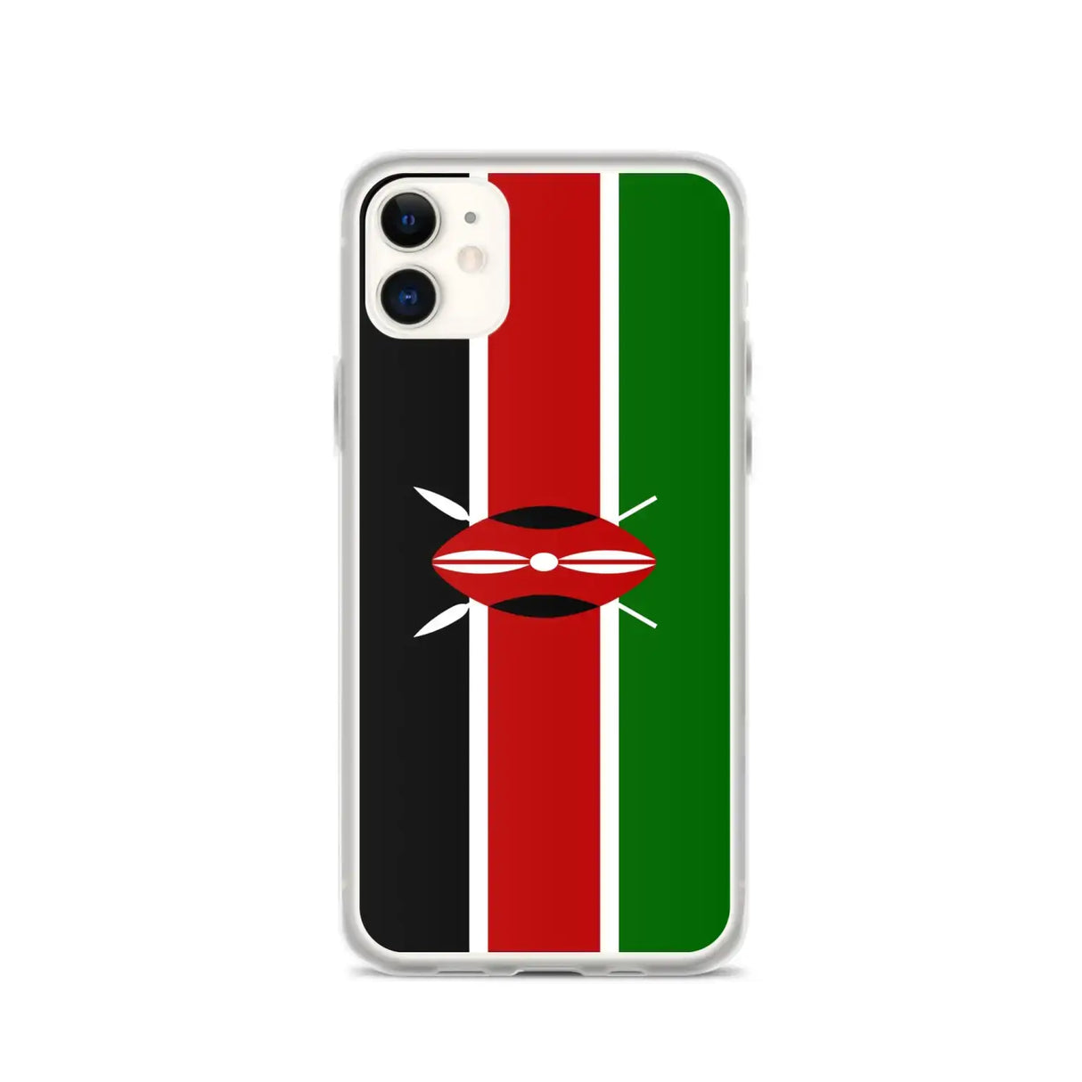 Coque iphone drapeau kenya souple antichoc transparente