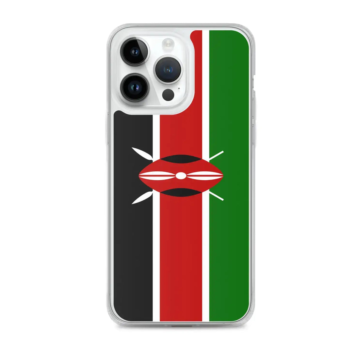 Coque iphone drapeau kenya souple antichoc transparente