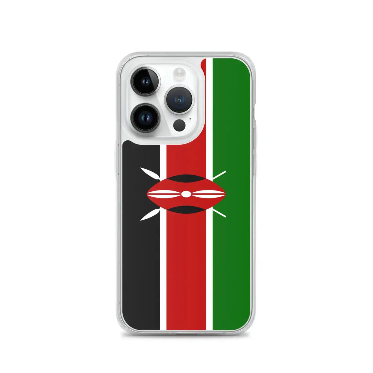 Coque iphone drapeau kenya souple antichoc transparente