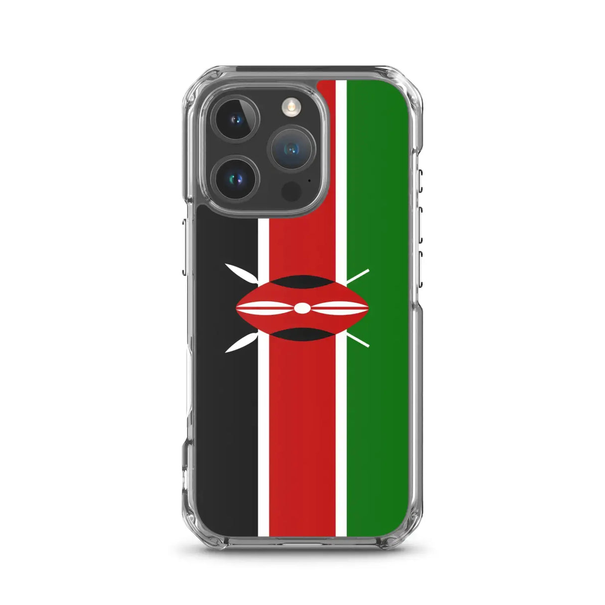 Coque iphone drapeau kenya souple antichoc transparente