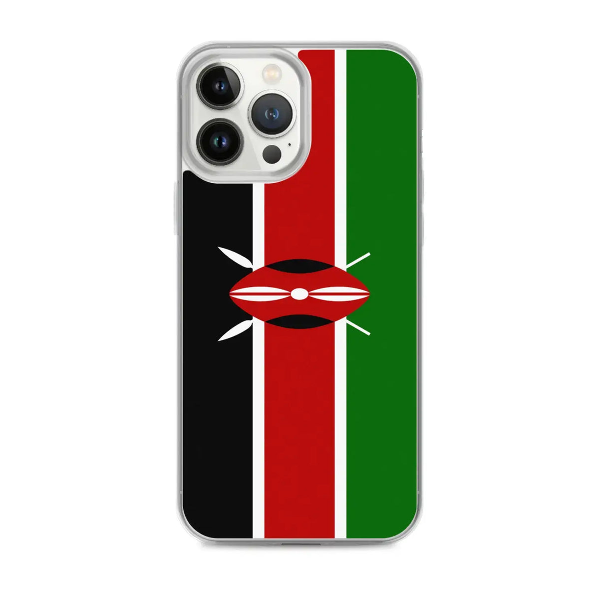 Coque iphone drapeau kenya souple antichoc transparente