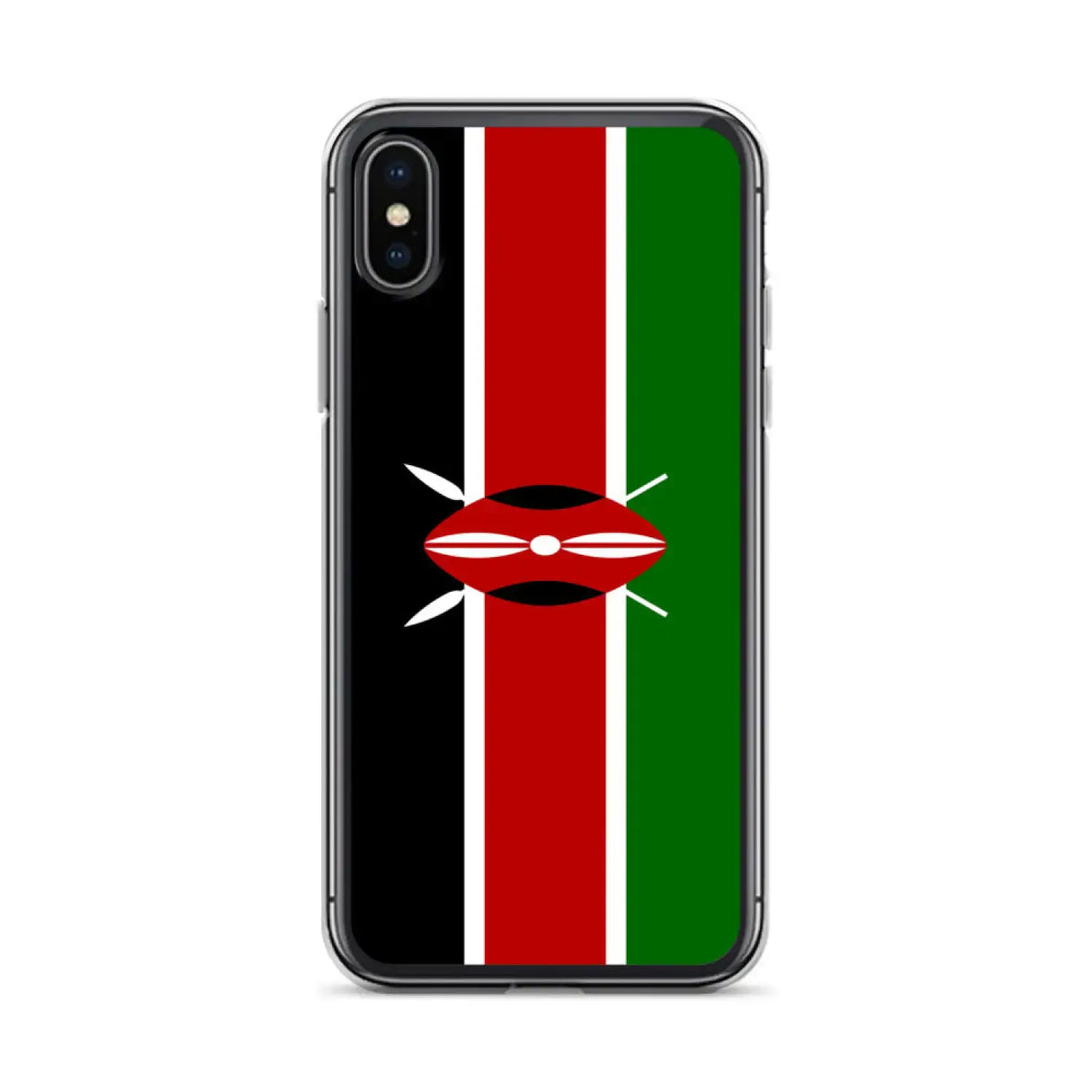 Coque iphone drapeau kenya souple antichoc transparente