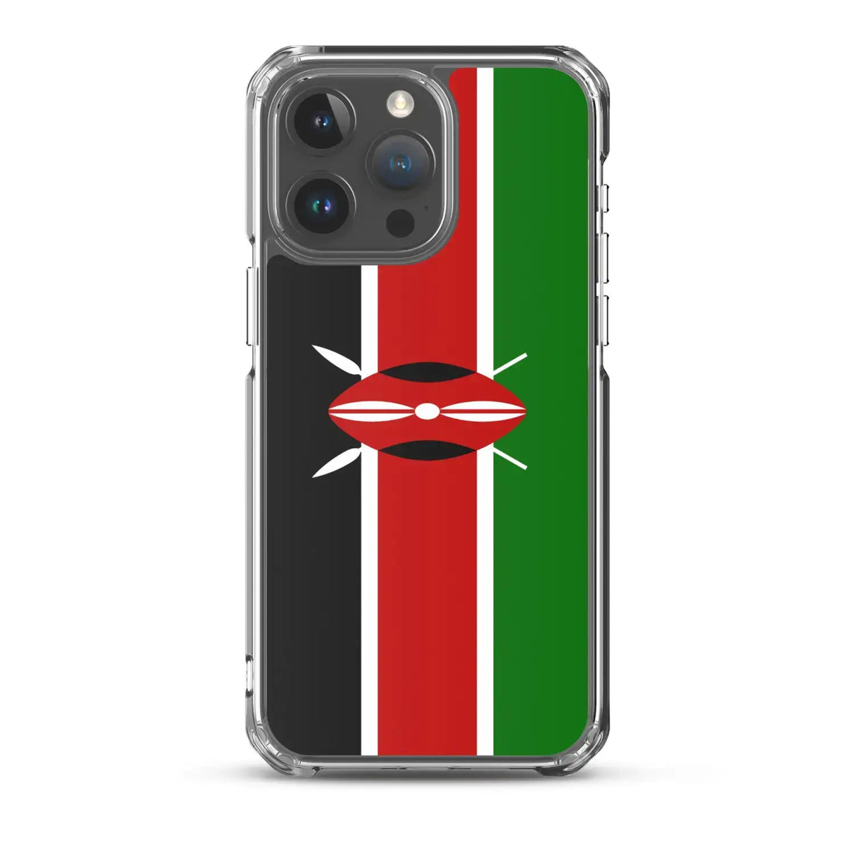 Coque iphone drapeau kenya souple antichoc transparente