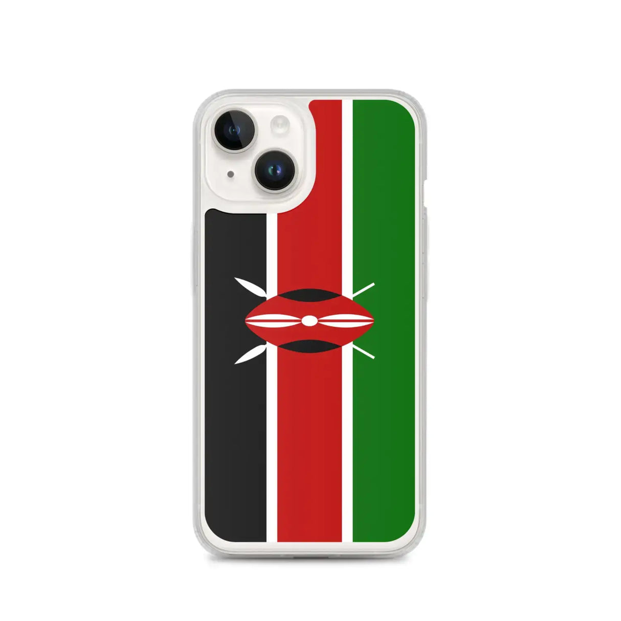 Coque iphone drapeau kenya souple antichoc transparente