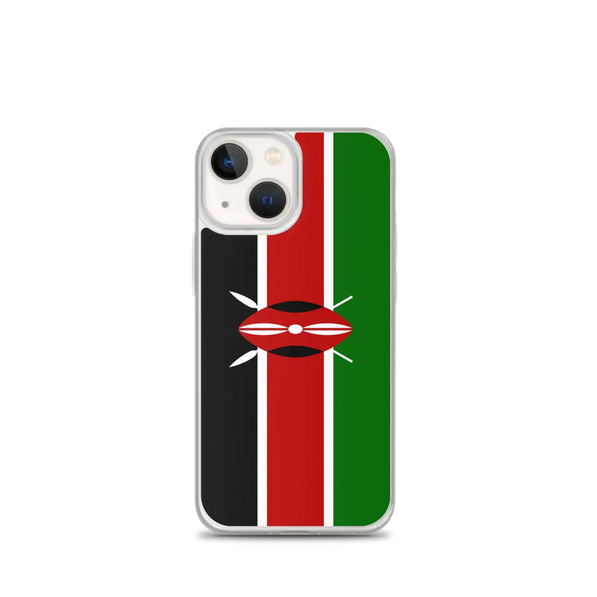 Coque iphone drapeau kenya souple antichoc transparente