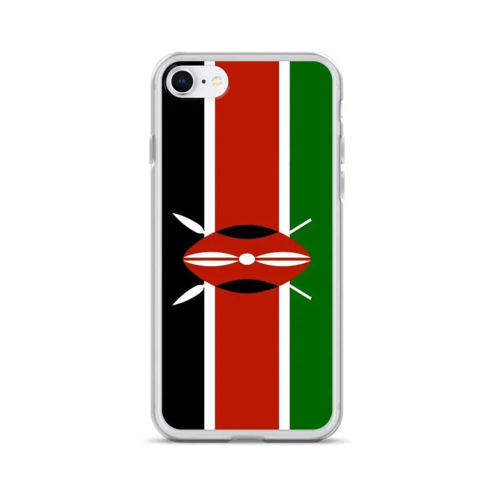 Coque iphone drapeau kenya souple antichoc transparente