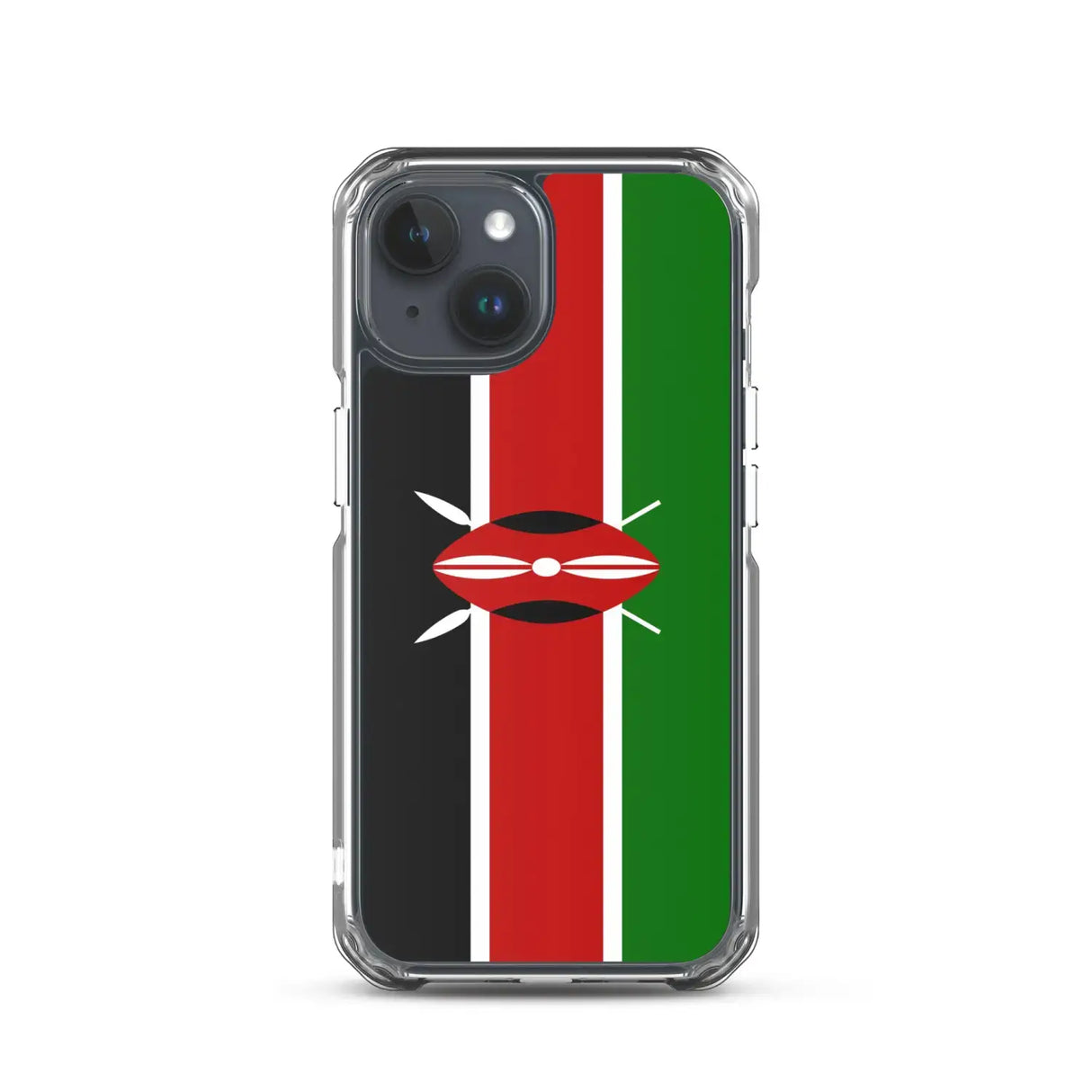 Coque iphone drapeau kenya souple antichoc transparente