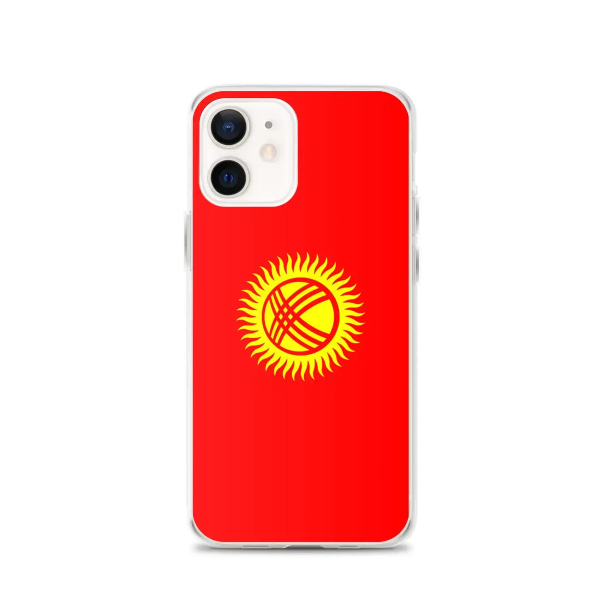 Coque iphone drapeau kirghizistan souple antichoc transparente