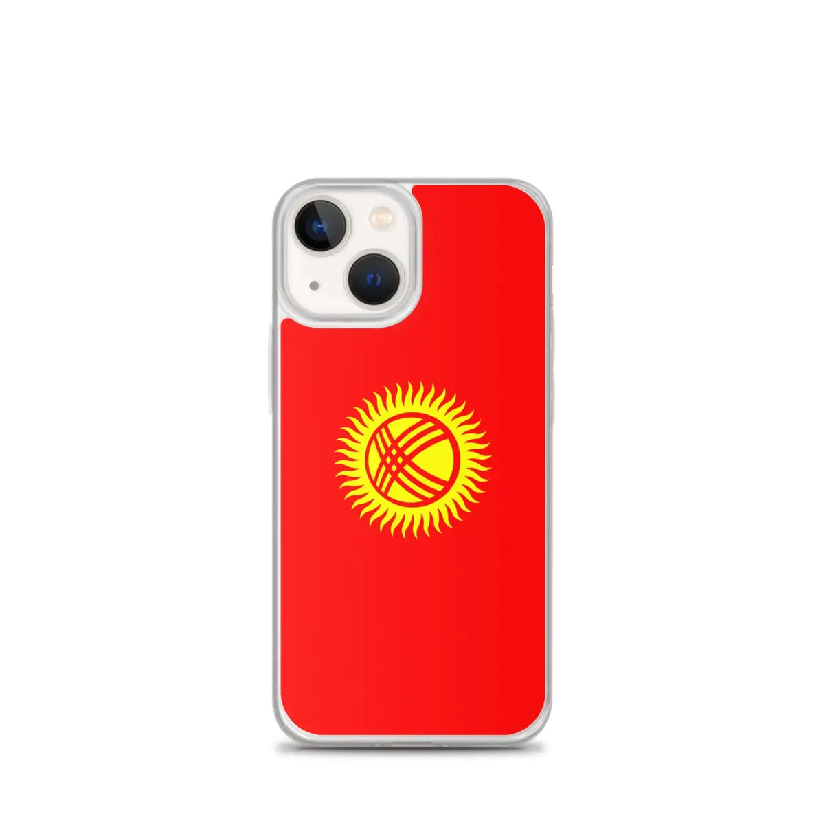 Coque iphone drapeau kirghizistan souple antichoc transparente