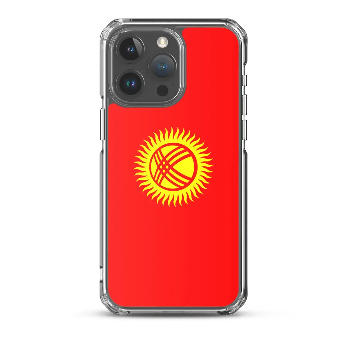 Coque iphone drapeau kirghizistan souple antichoc transparente