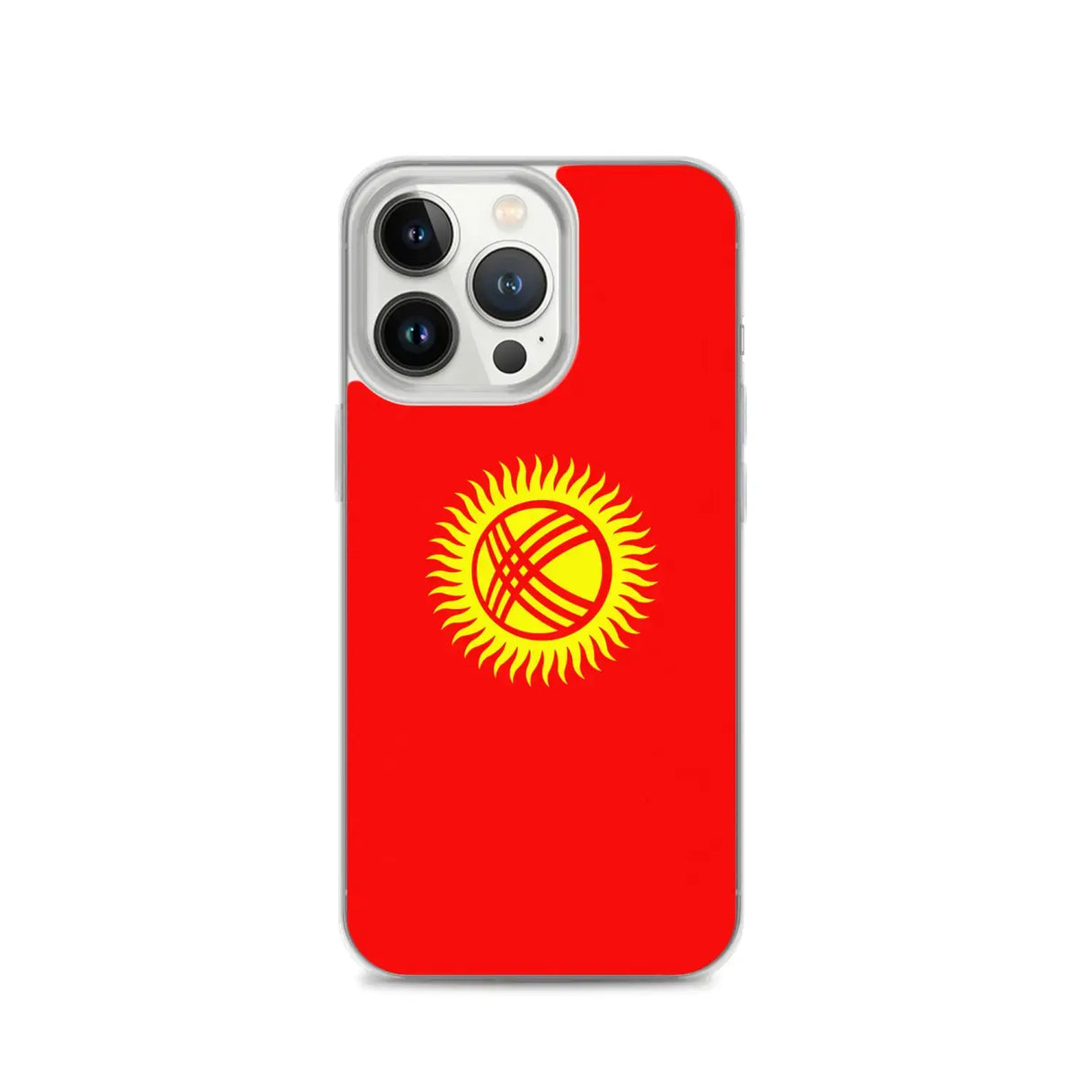 Coque iphone drapeau kirghizistan souple antichoc transparente