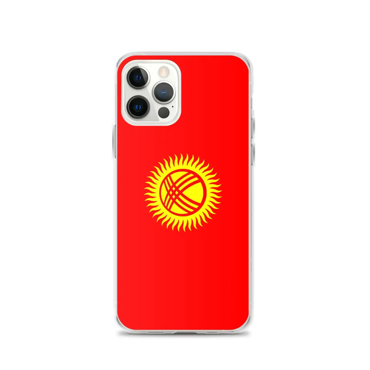 Coque iphone drapeau kirghizistan souple antichoc transparente