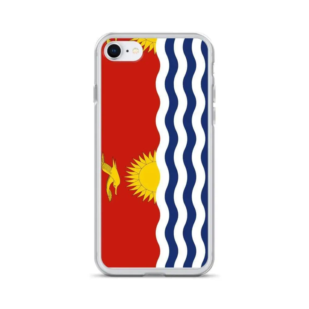 Coque iphone drapeau kiribati souple antichoc transparente