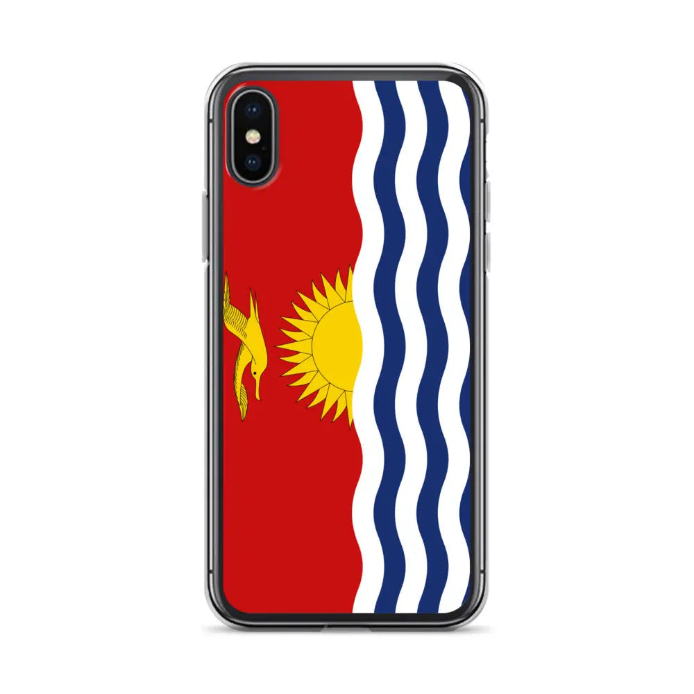 Coque iphone drapeau kiribati souple antichoc transparente