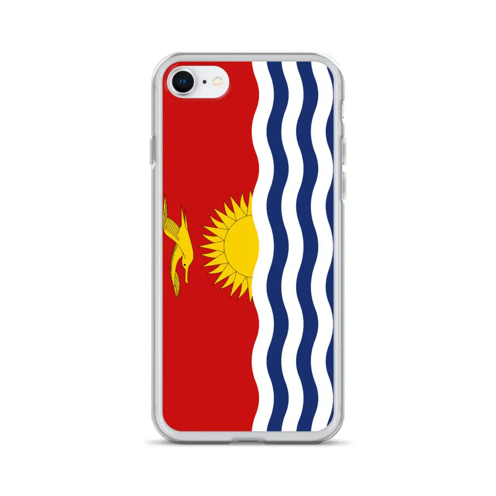 Coque iphone drapeau kiribati souple antichoc transparente
