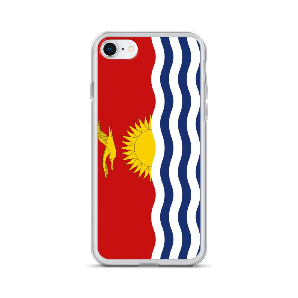 Coque iphone drapeau kiribati souple antichoc transparente