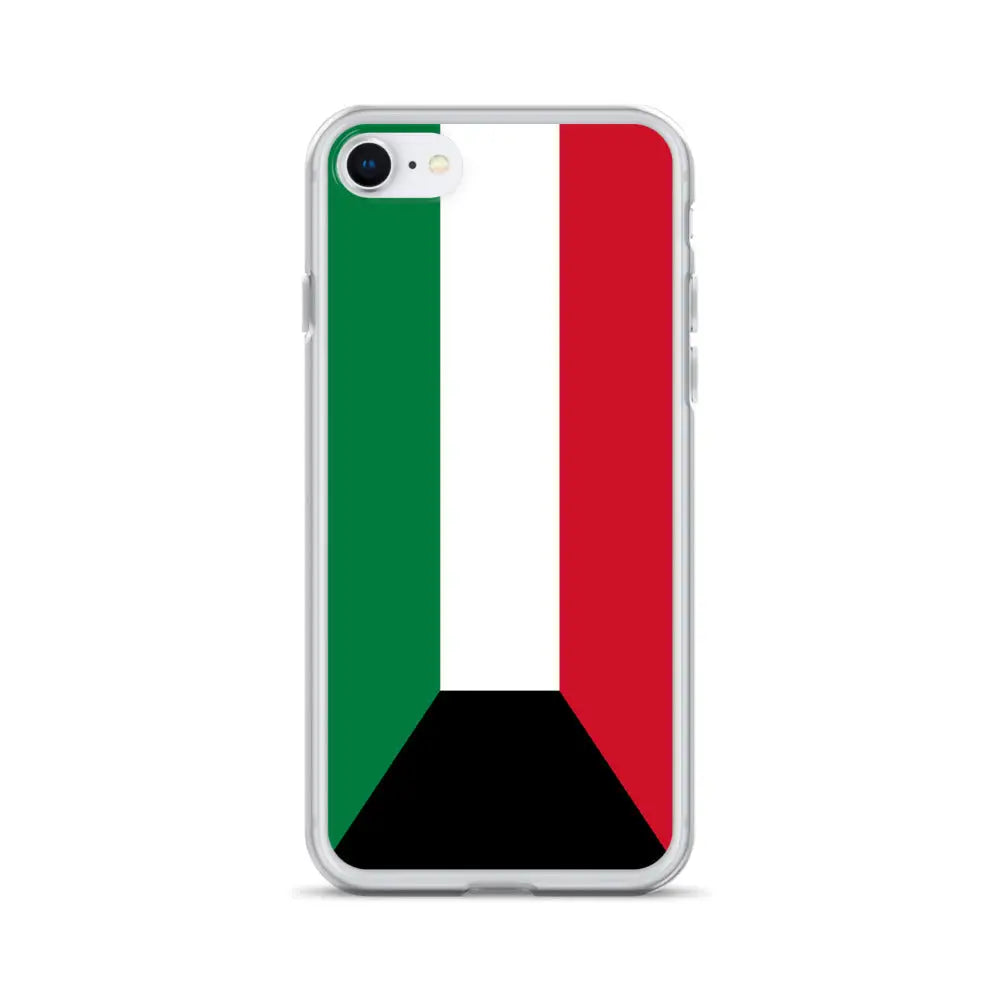 Coque iphone drapeau koweït souple antichoc transparente