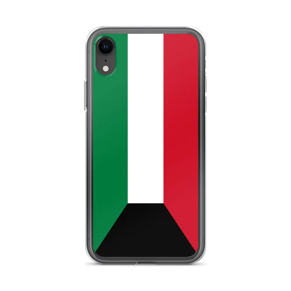 Coque iphone drapeau koweït souple antichoc transparente