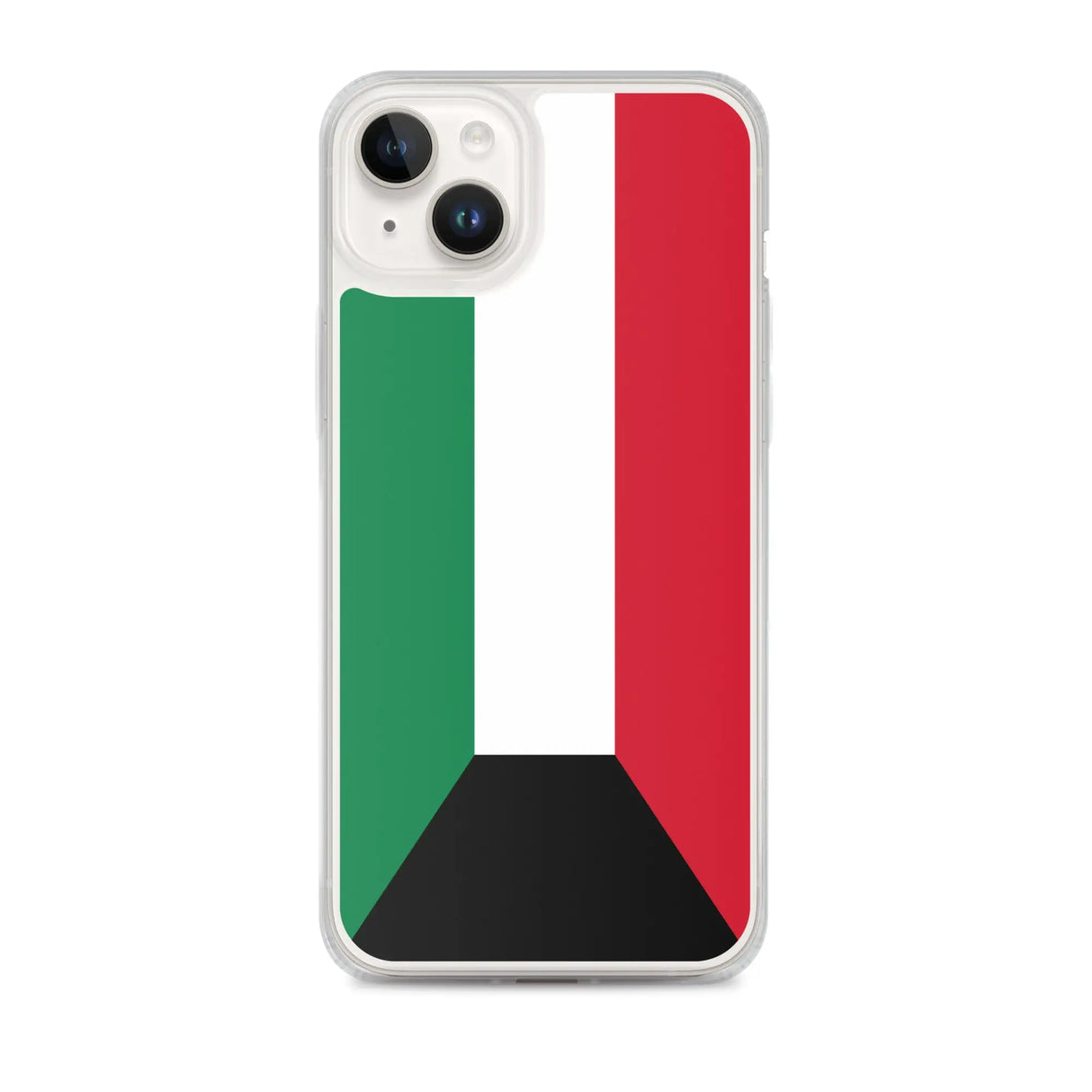 Coque iphone drapeau koweït souple antichoc transparente