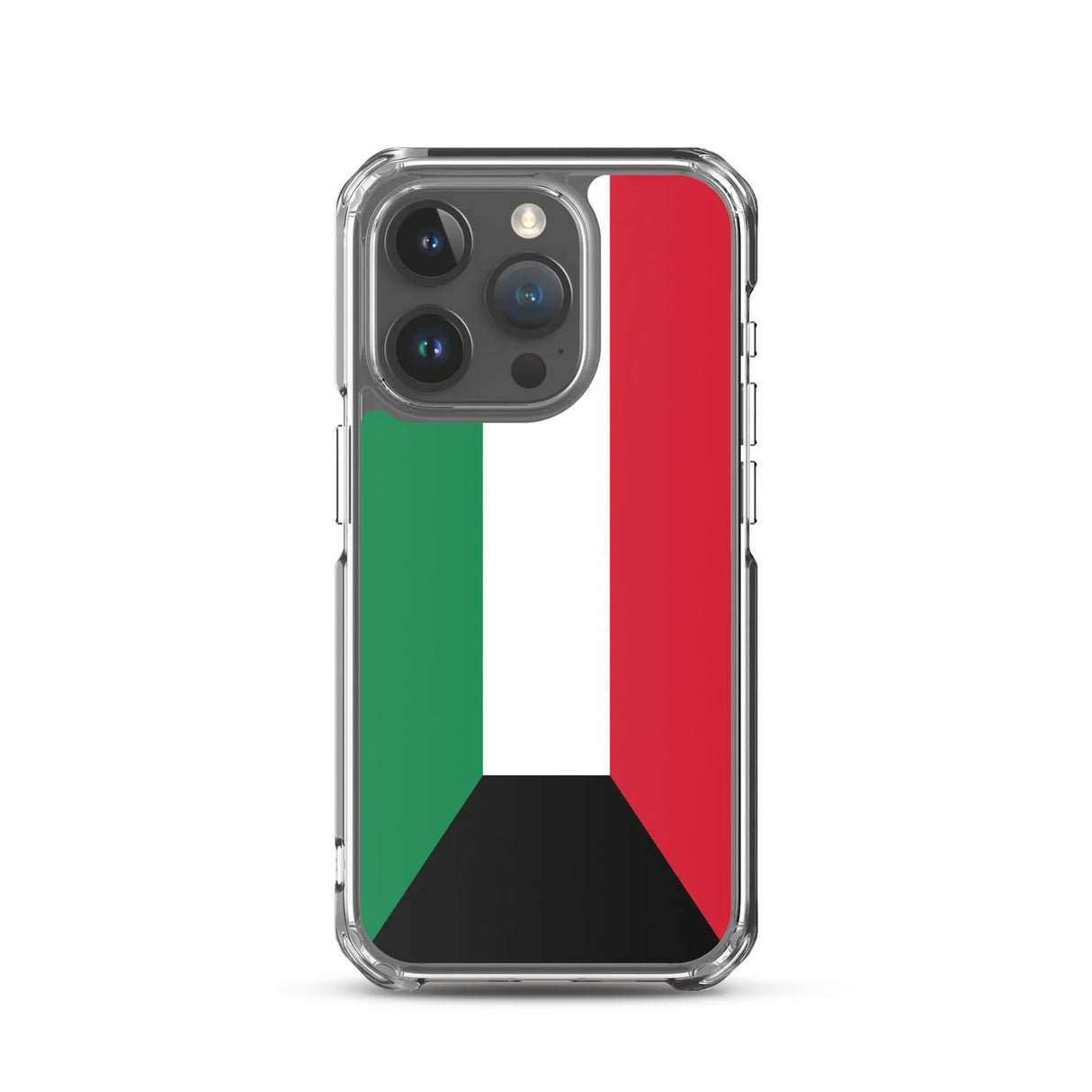 Coque iphone drapeau koweït souple antichoc transparente