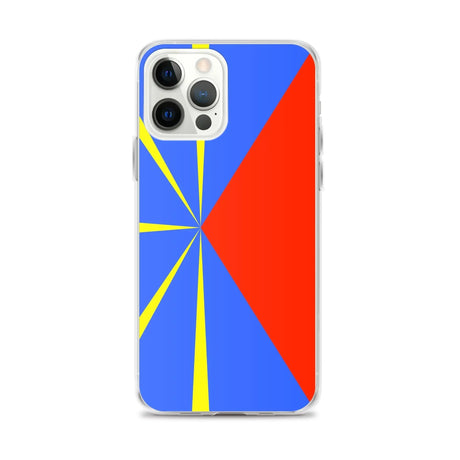 Coque iphone drapeau la réunion souple antichoc transparente