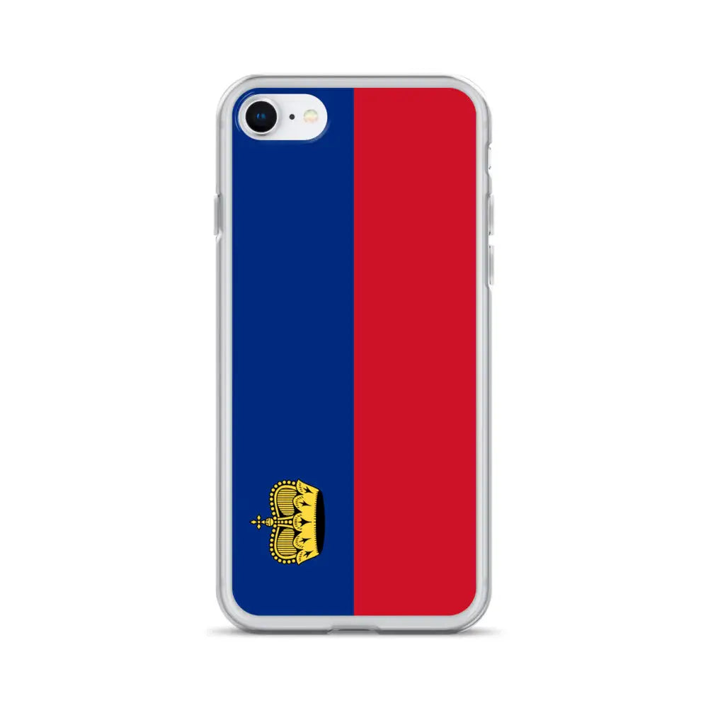 Coque iphone drapeau liechtenstein souple antichoc transparente