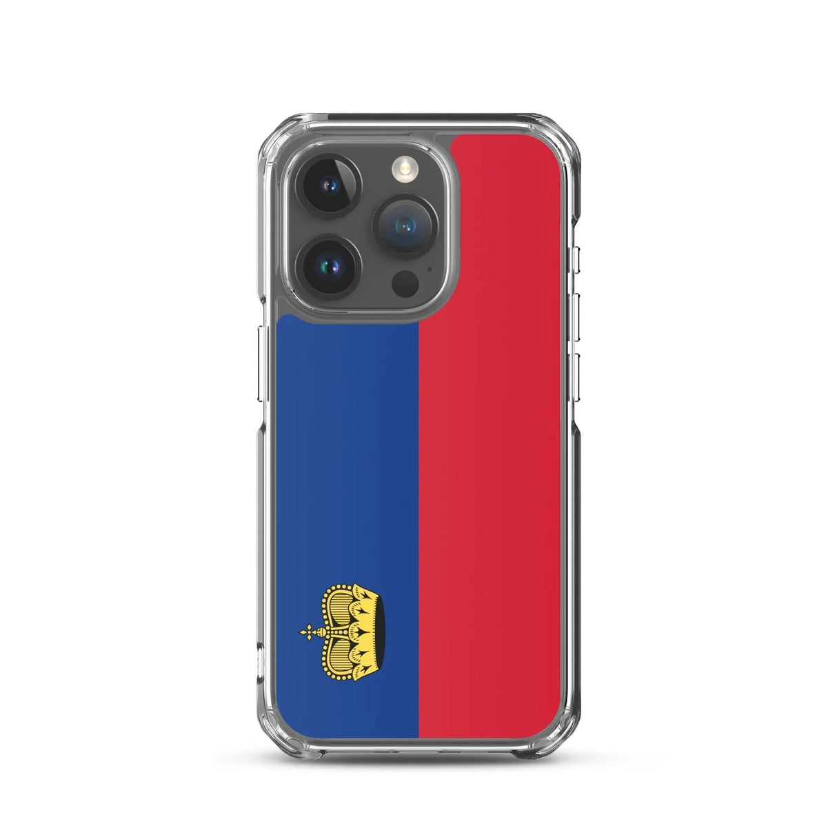 Coque iphone drapeau liechtenstein souple antichoc transparente