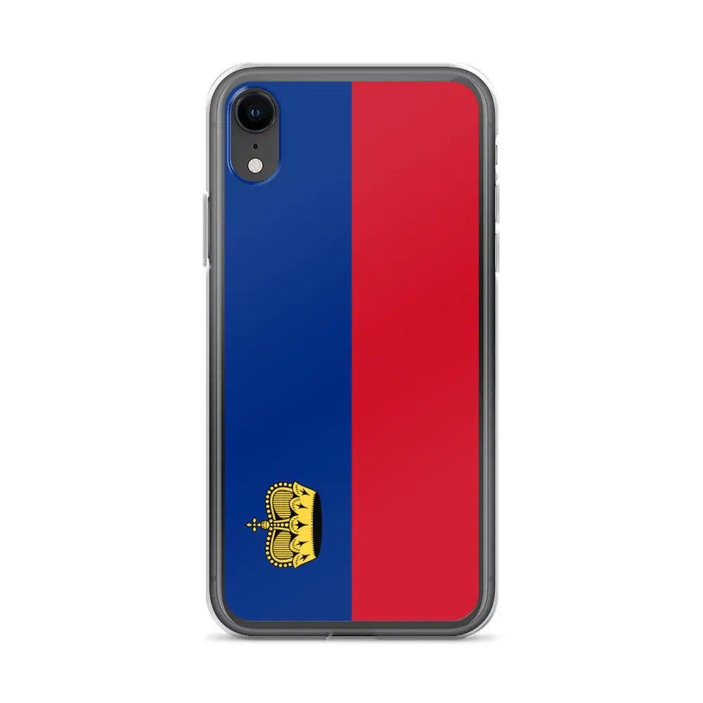 Coque iphone drapeau liechtenstein souple antichoc transparente