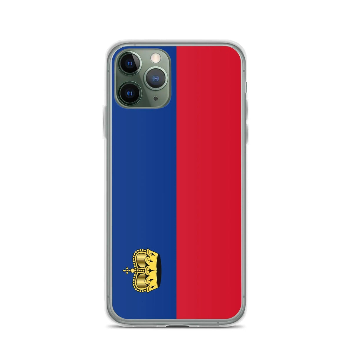 Coque iphone drapeau liechtenstein souple antichoc transparente