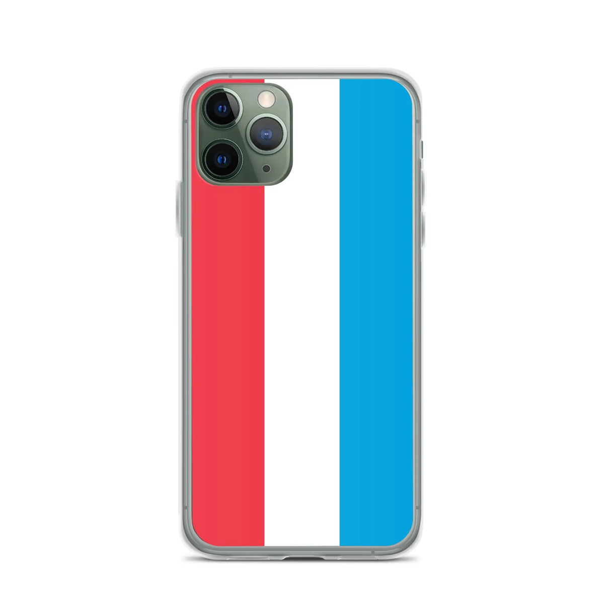 Coque iphone drapeau luxembourg souple antichoc transparente