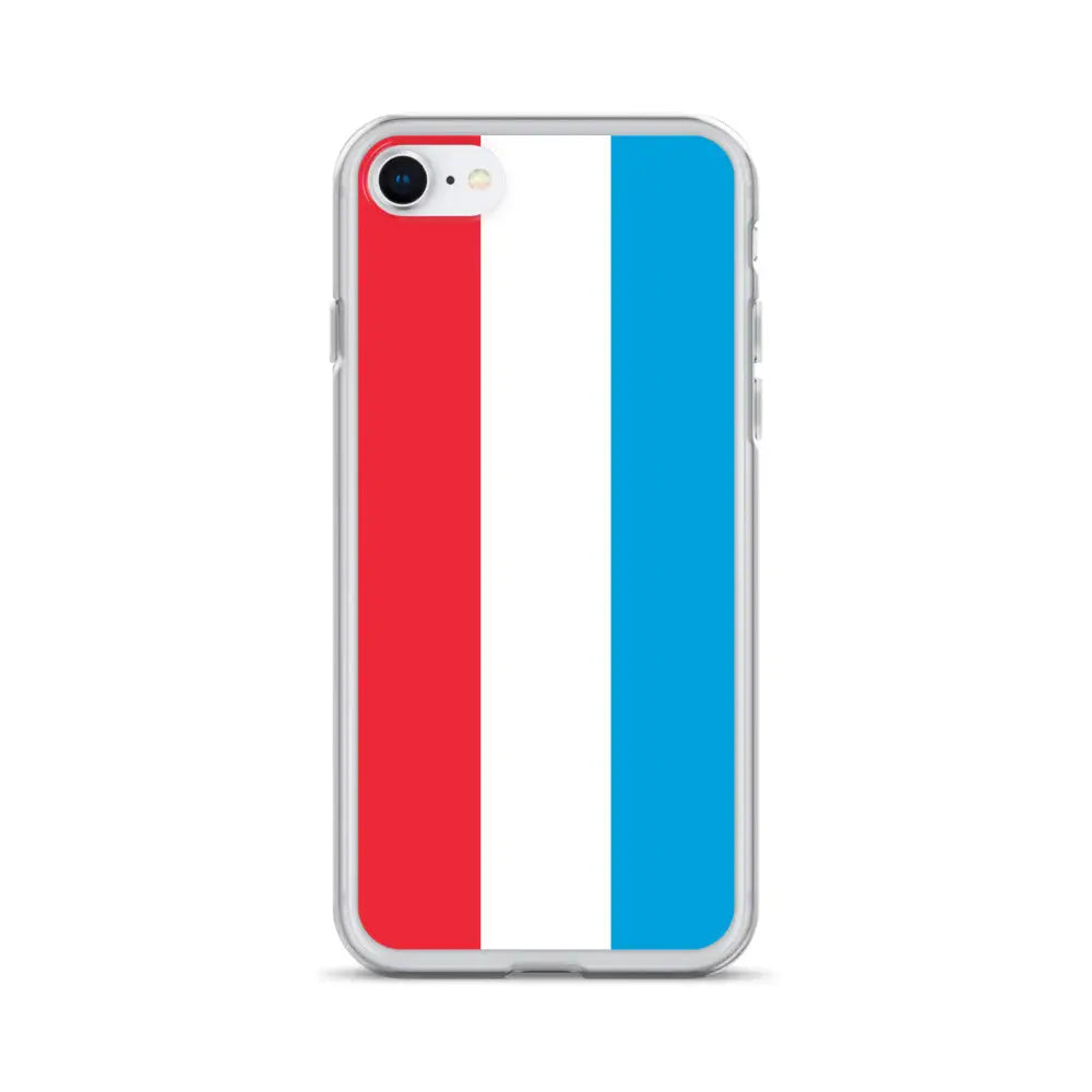 Coque iphone drapeau luxembourg souple antichoc transparente