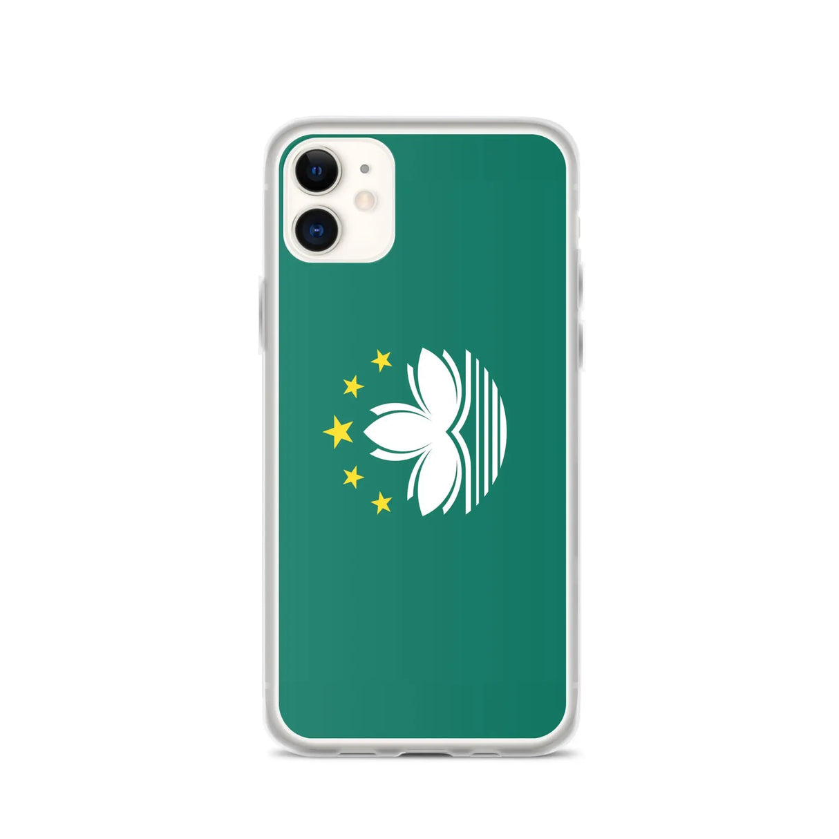 Coque iphone drapeau macao souple antichoc transparente