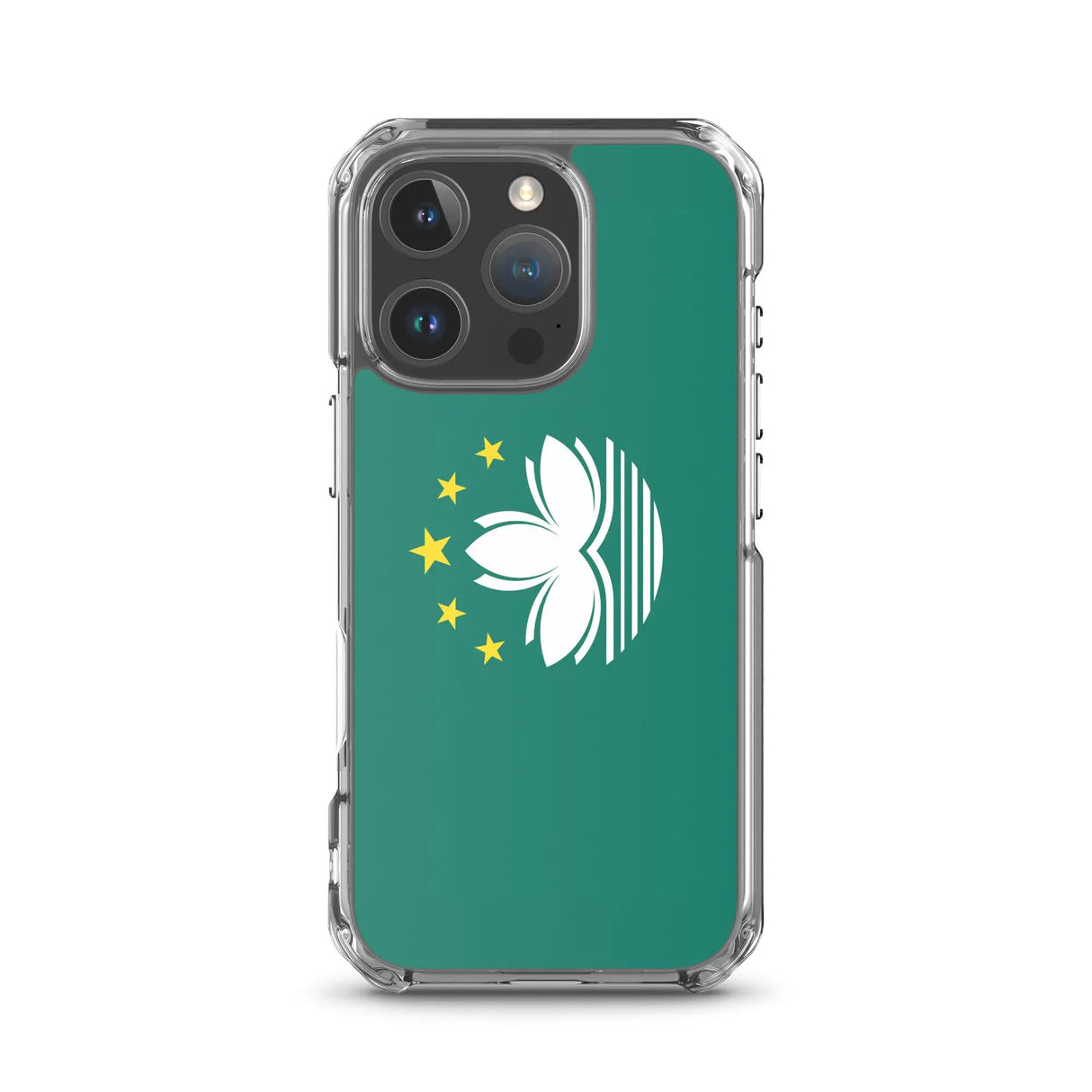 Coque iphone drapeau macao souple antichoc transparente