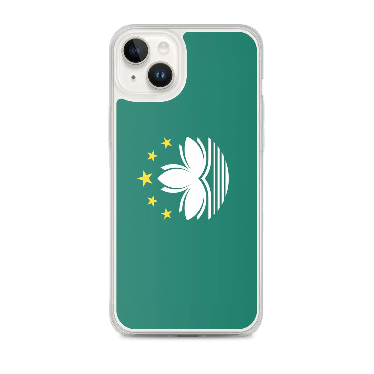 Coque iphone drapeau macao souple antichoc transparente
