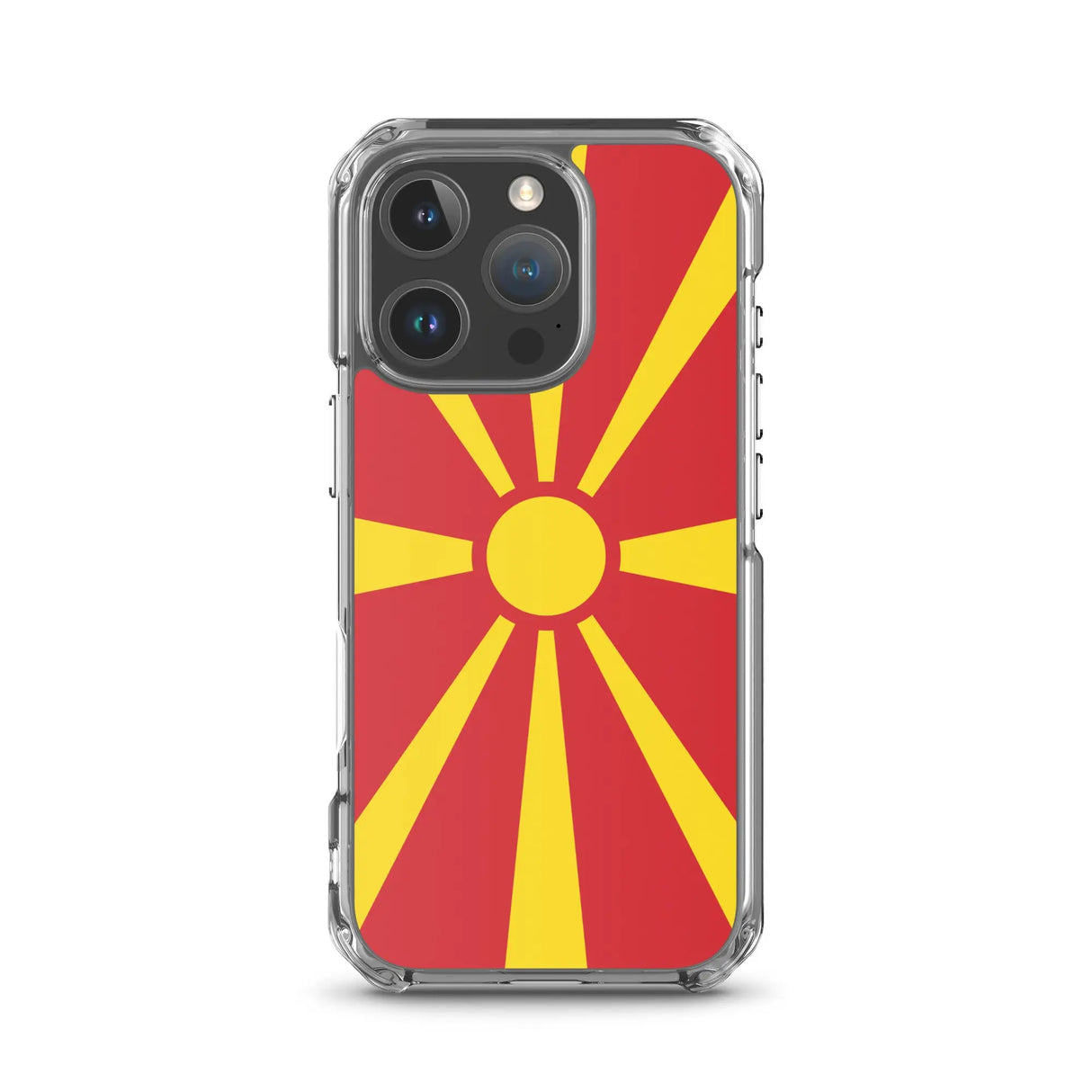 Coque iphone drapeau macédoine du nord souple antichoc