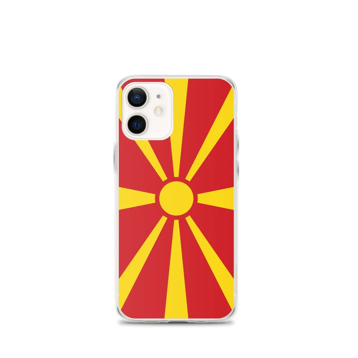 Coque iphone drapeau macédoine du nord souple antichoc