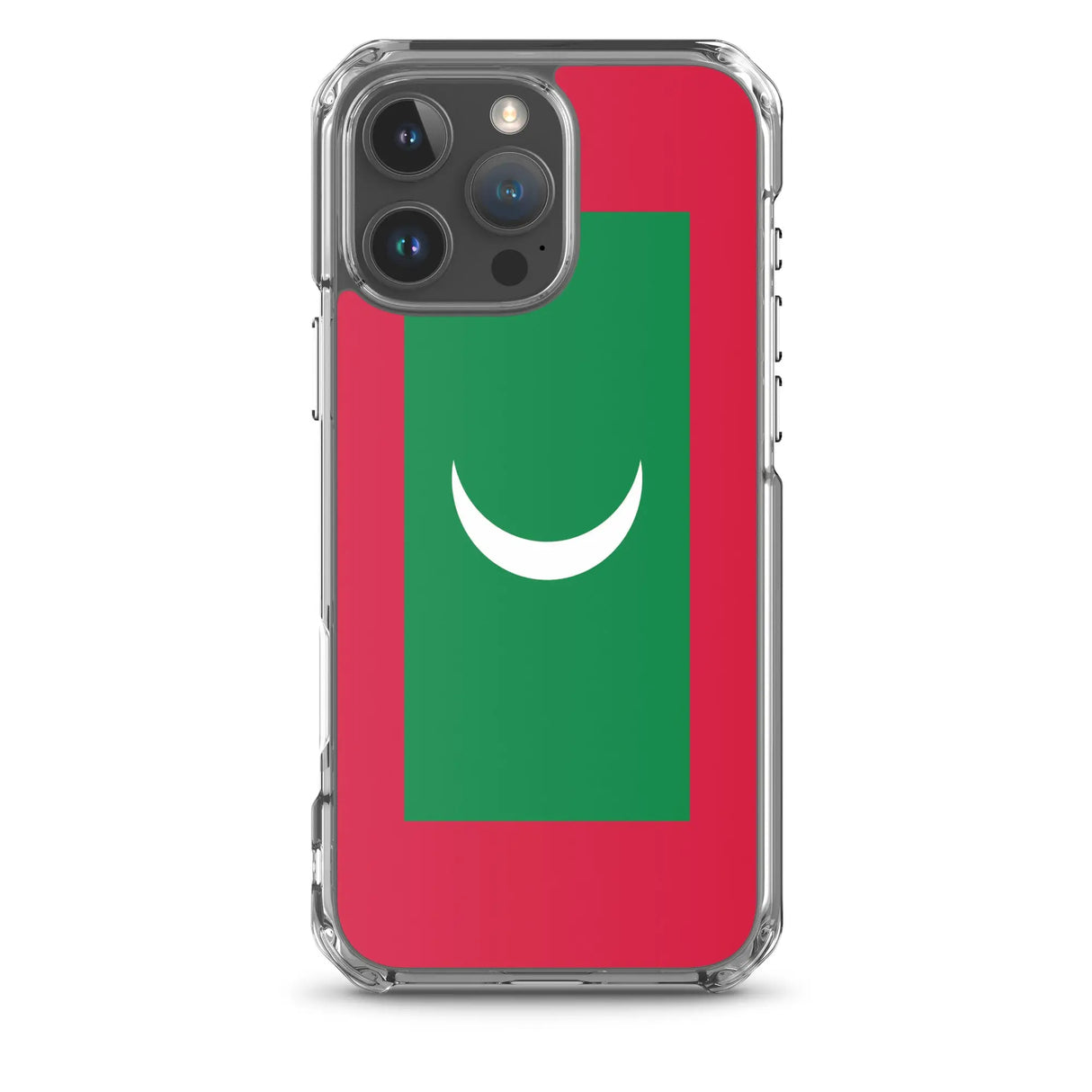 Coque iphone drapeau maldives souple et antichoc transparente