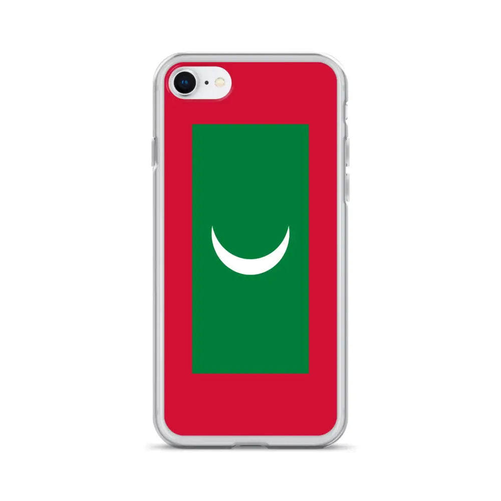Coque iphone drapeau maldives souple et antichoc transparente