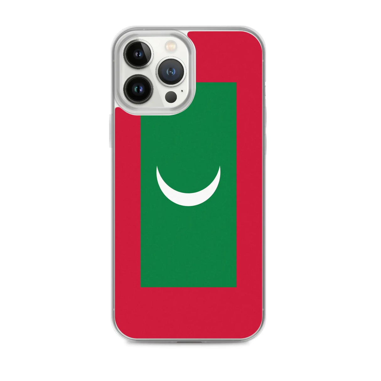 Coque iphone drapeau maldives souple et antichoc transparente