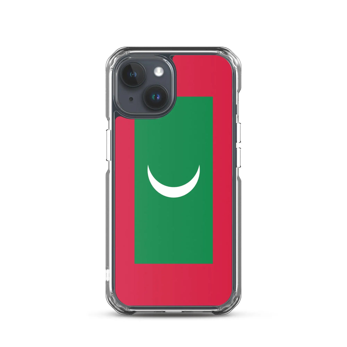 Coque iphone drapeau maldives souple et antichoc transparente